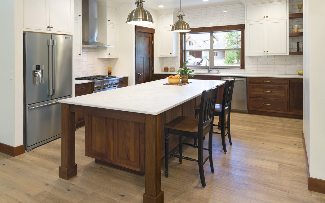 Walnut with White